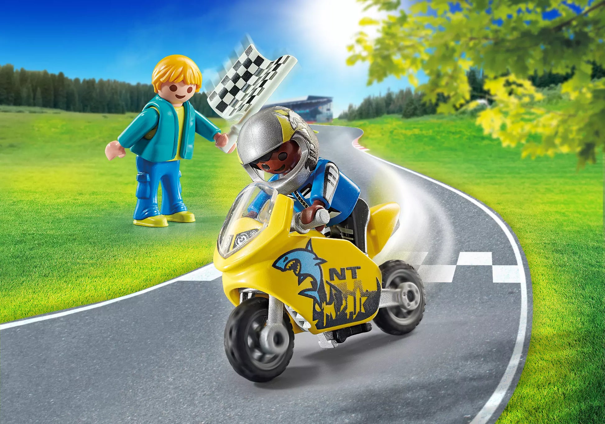 Playmobil 70380 Special Plus Jungs mit Racingbike - plegobil