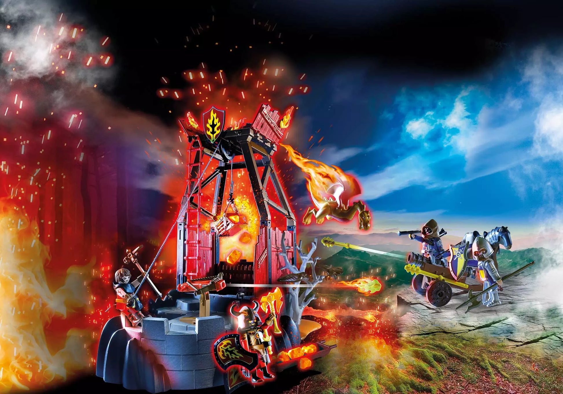Playmobil 70390 Novelmore Burnham Raiders Lavamine - plegobil