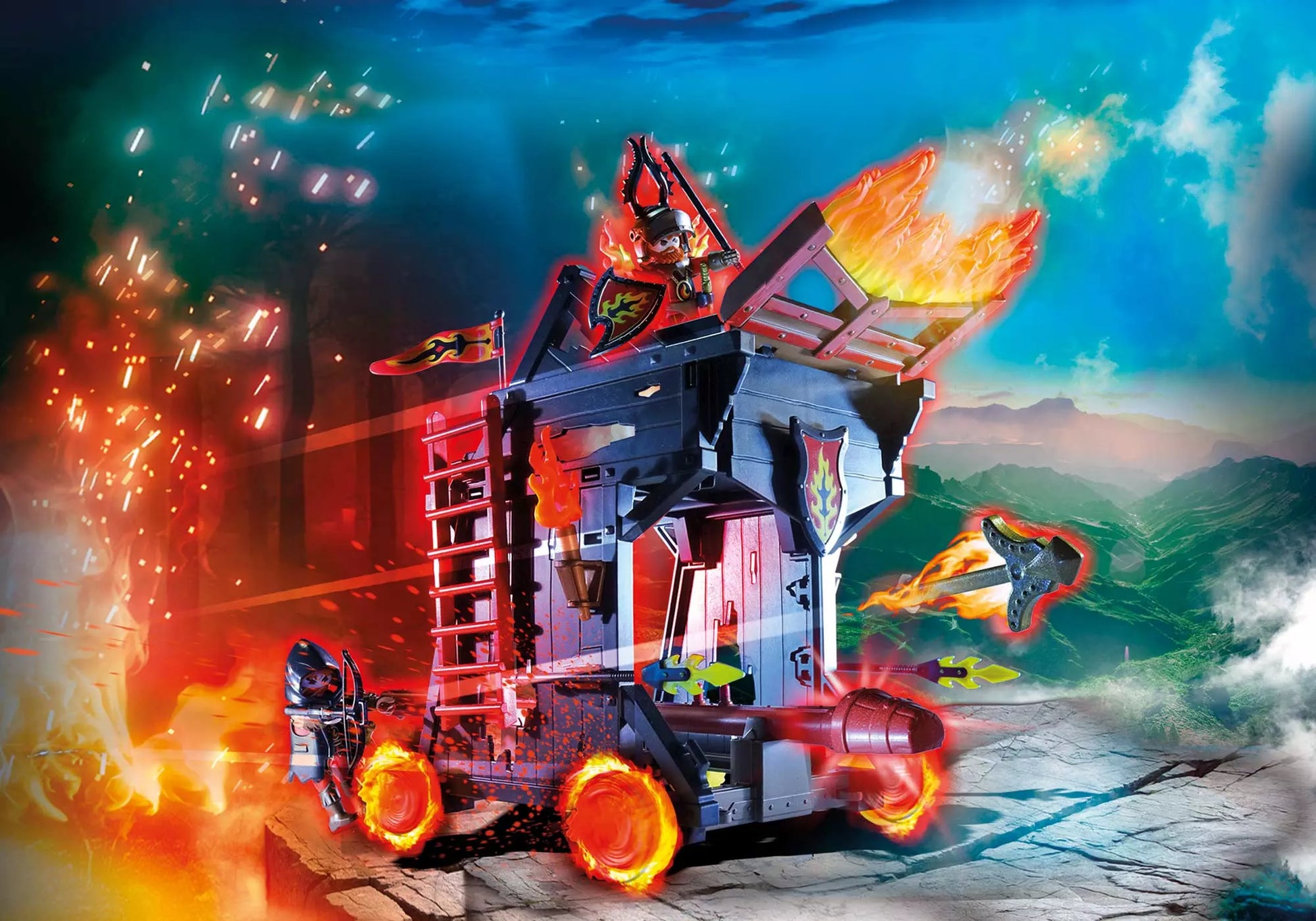 Playmobil 70393 Novelmore Burnham Raiders Feuerrammbock - plegobil