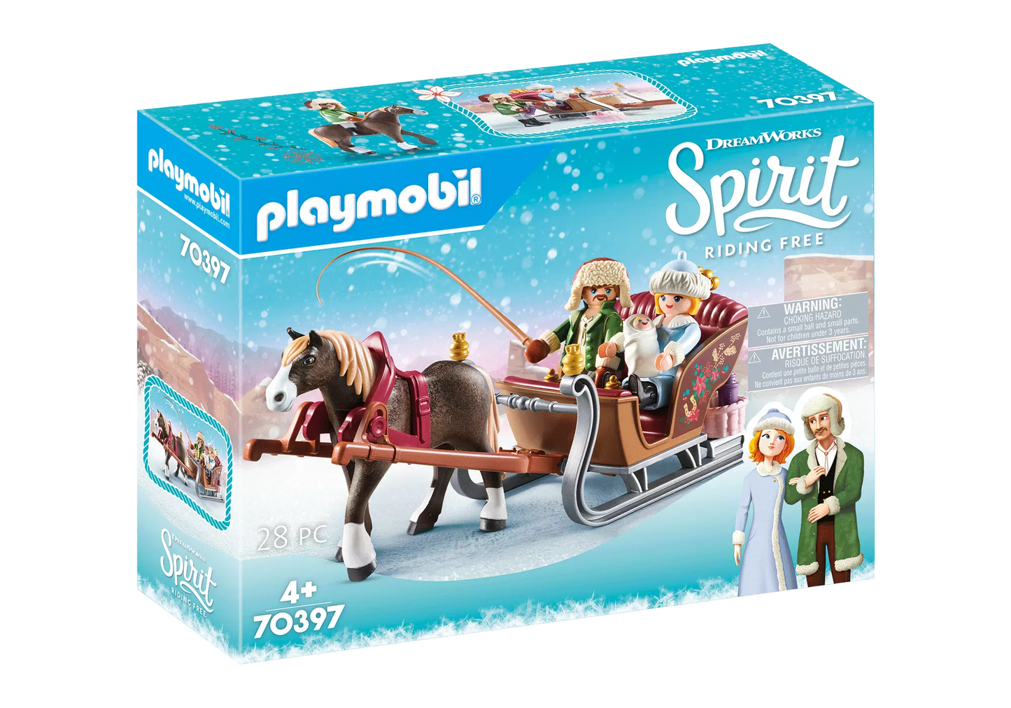 Playmobil 70397 Spirit Winterliche Schlittenfahrt - plegobil