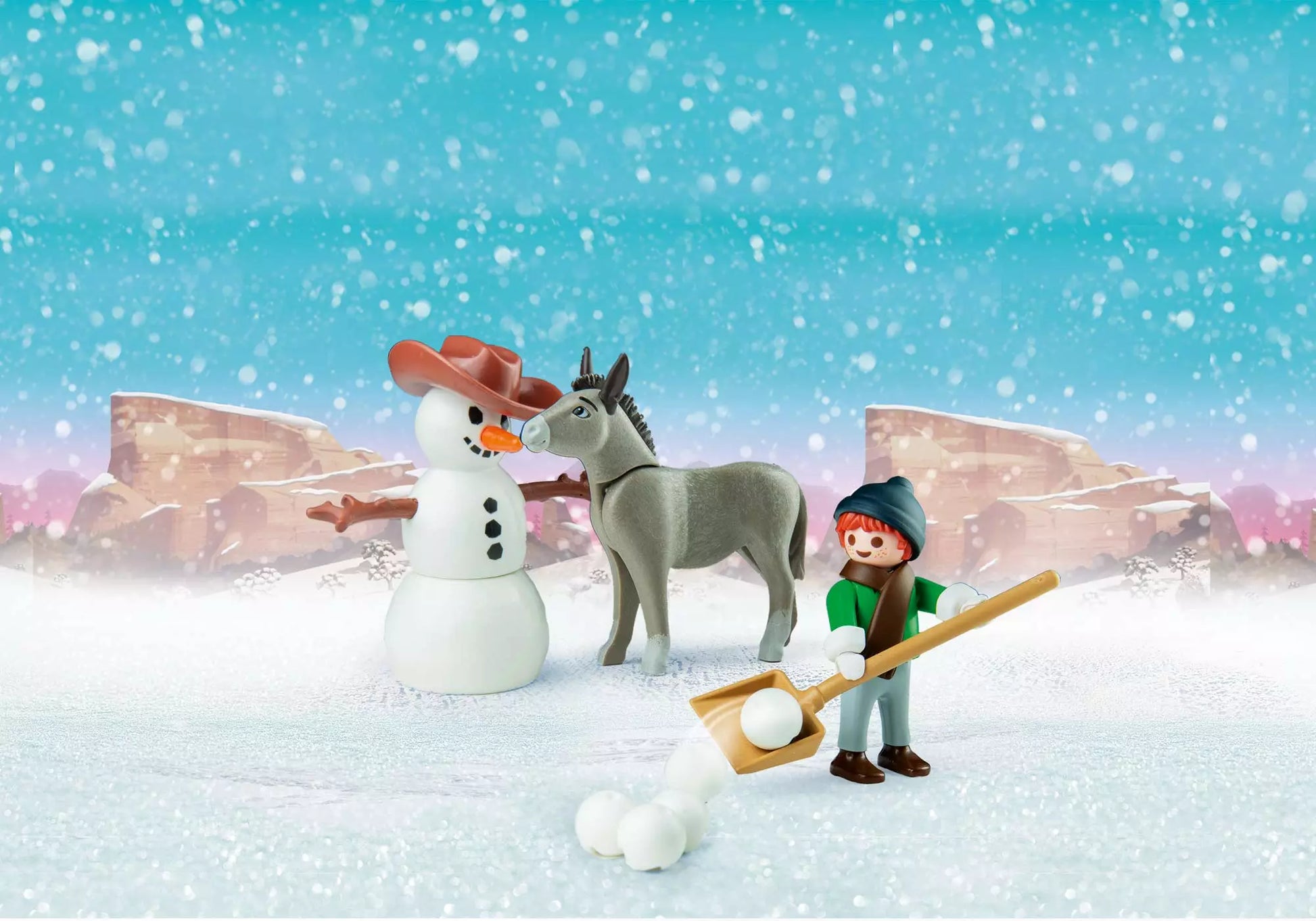 Playmobil 70398 Spirit Schneespaß mit Snips & Herrn Karotte - plegobil