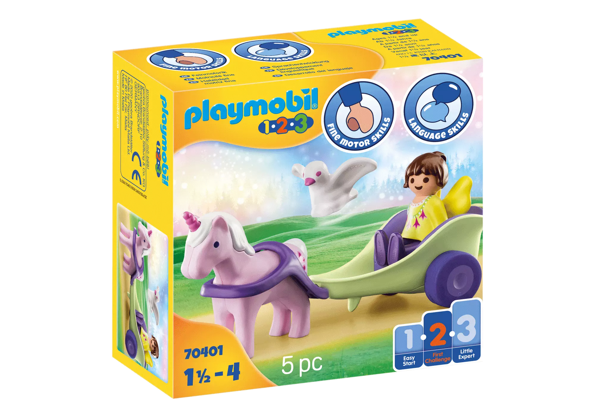 Playmobil 70401 1-2-3 Einhornkutsche mit Fee - plegobil