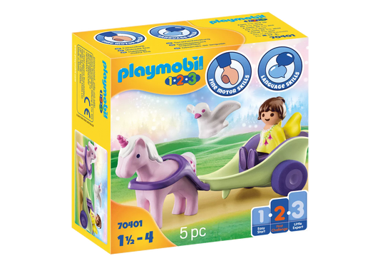 Playmobil 70401 1-2-3 Einhornkutsche mit Fee - plegobil