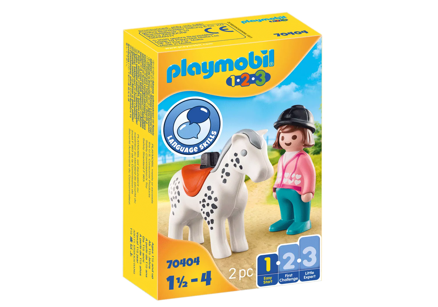 Playmobil 70404 1-2-3 Reiterin mit Pferd - plegobil