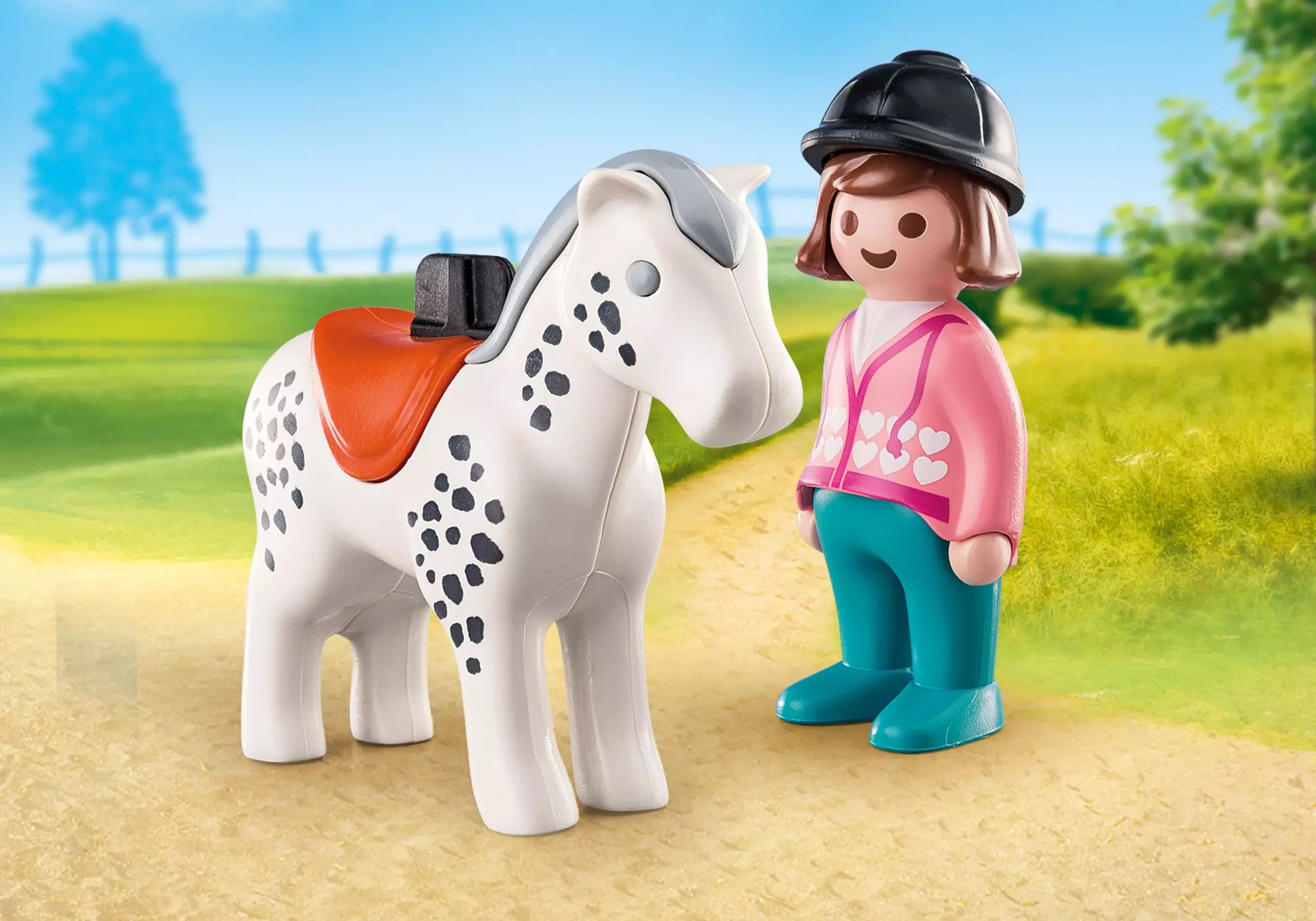 Playmobil 70404 1-2-3 Reiterin mit Pferd - plegobil