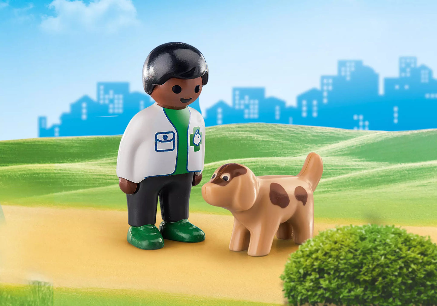 Playmobil 70407 1-2-3 Tierarzt mit Hund - plegobil