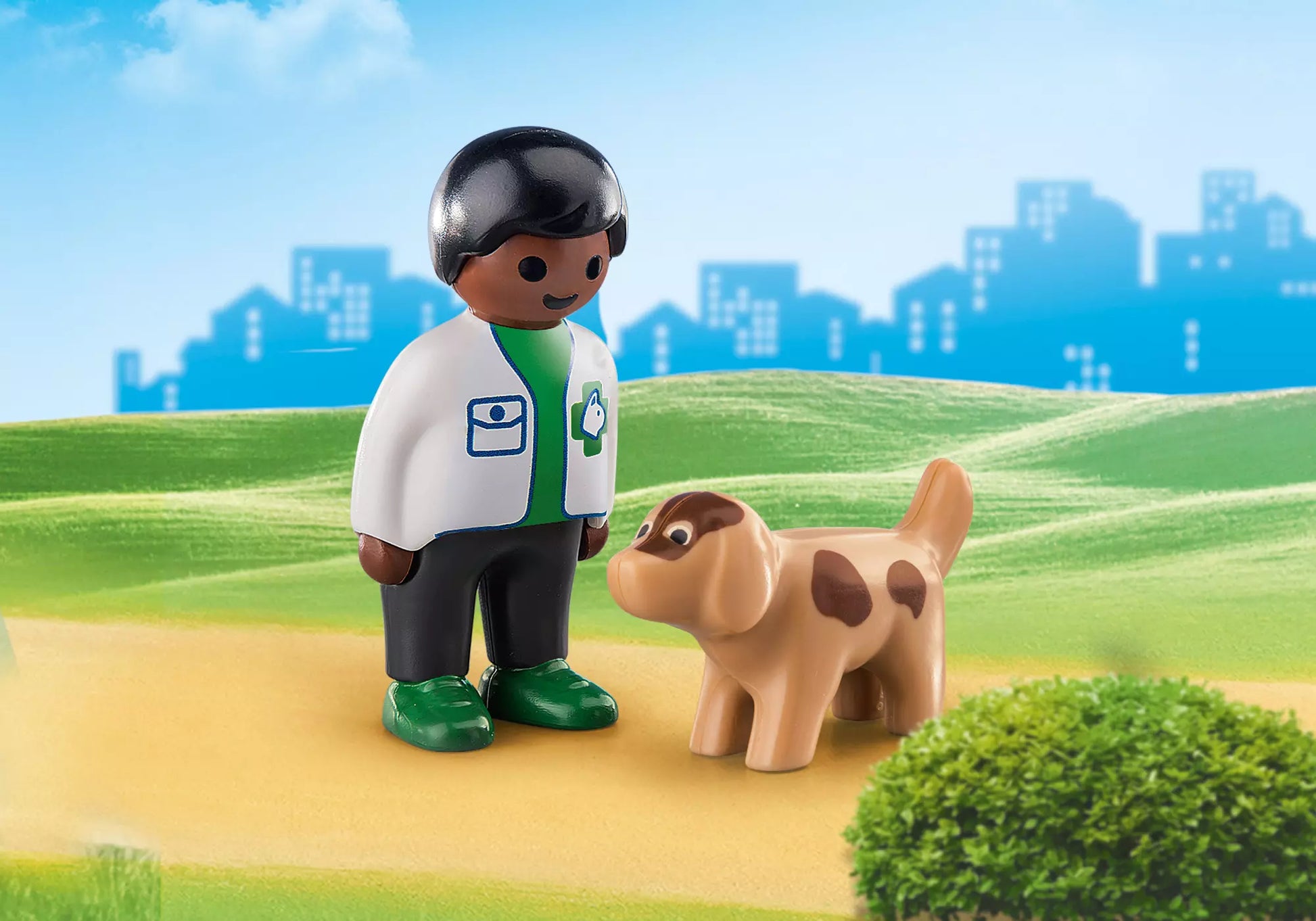 Playmobil 70407 1-2-3 Tierarzt mit Hund - plegobil