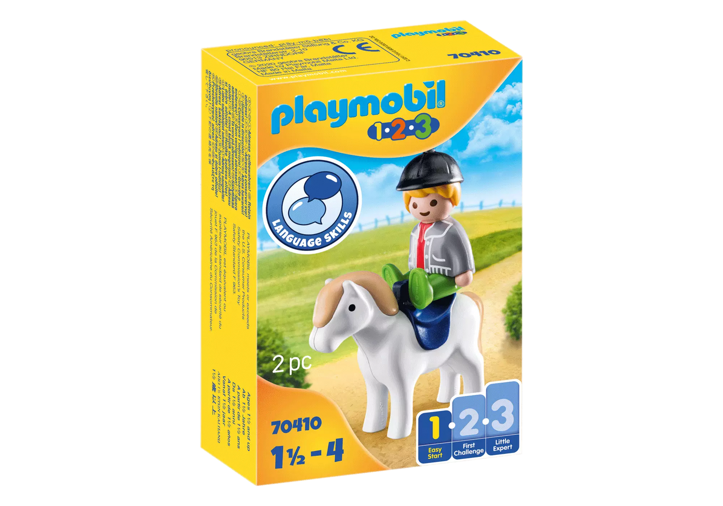 Playmobil 70410 1-2-3 Junge mit Pony - plegobil