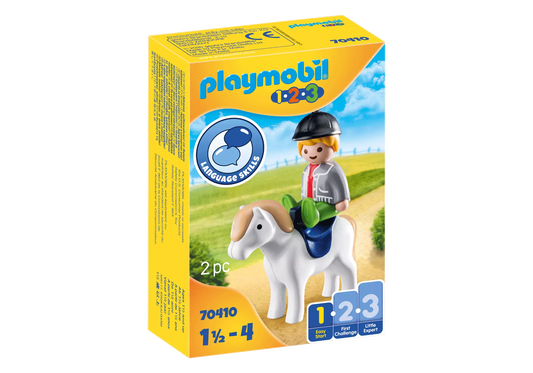Playmobil 70410 1-2-3 Junge mit Pony - plegobil