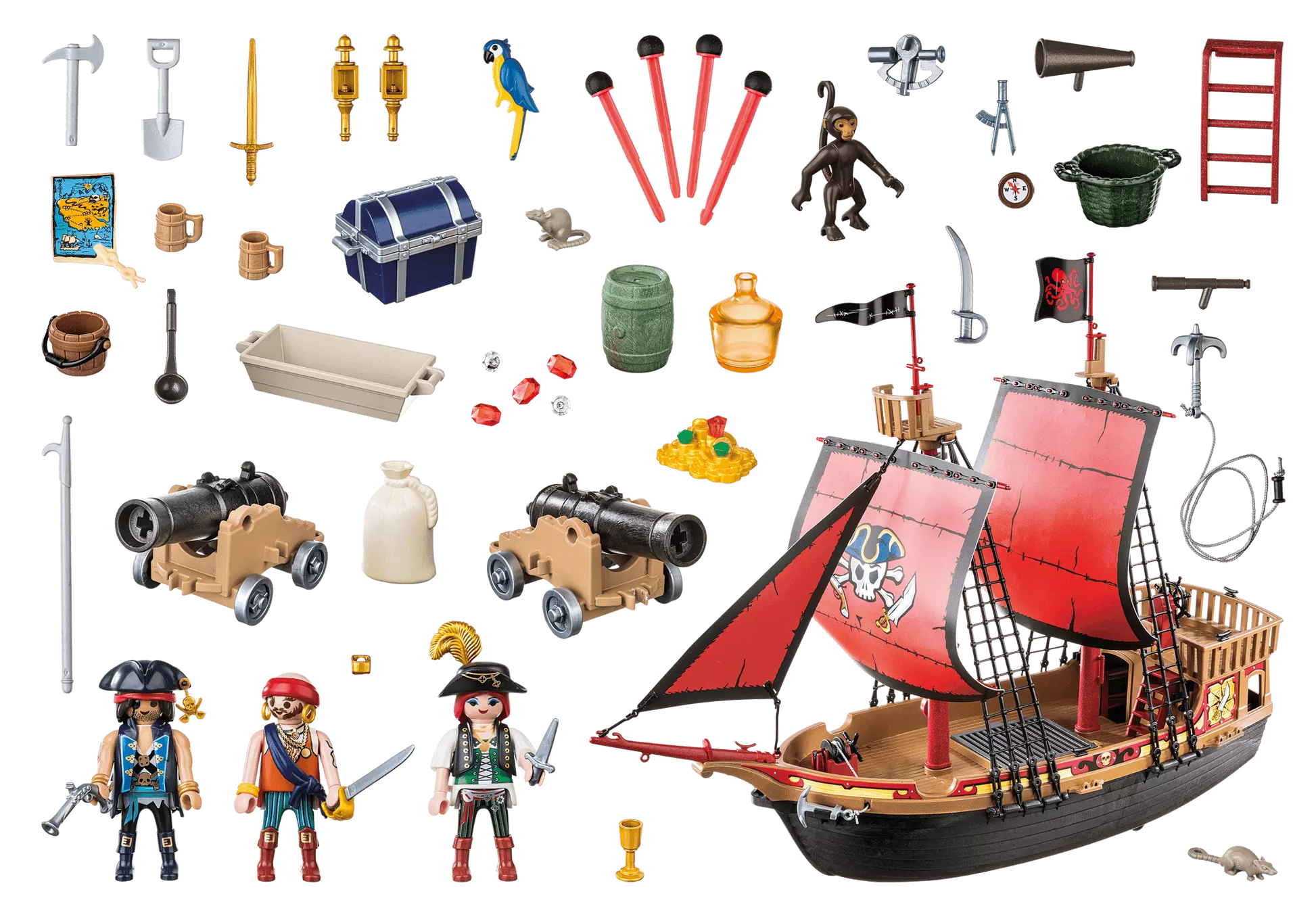 Playmobil 70411 Pirates Totenkopf-Kampfschiff - plegobil
