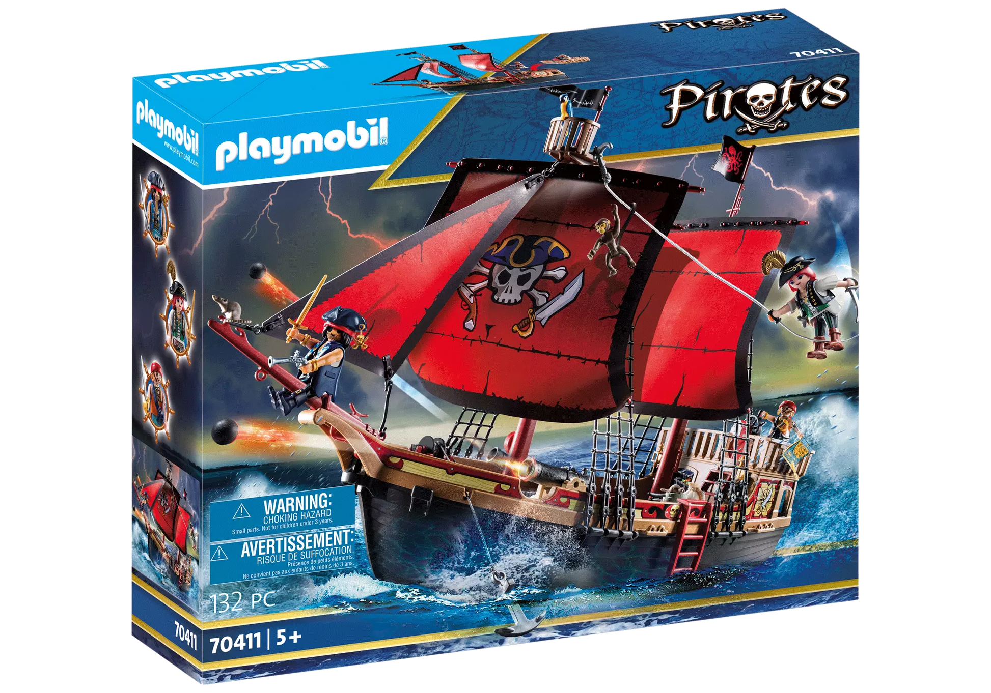 Playmobil 70411 Pirates Totenkopf-Kampfschiff - plegobil