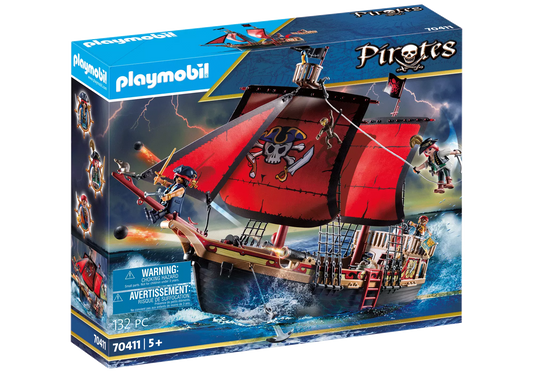 Playmobil 70411 Pirates Totenkopf-Kampfschiff - plegobil