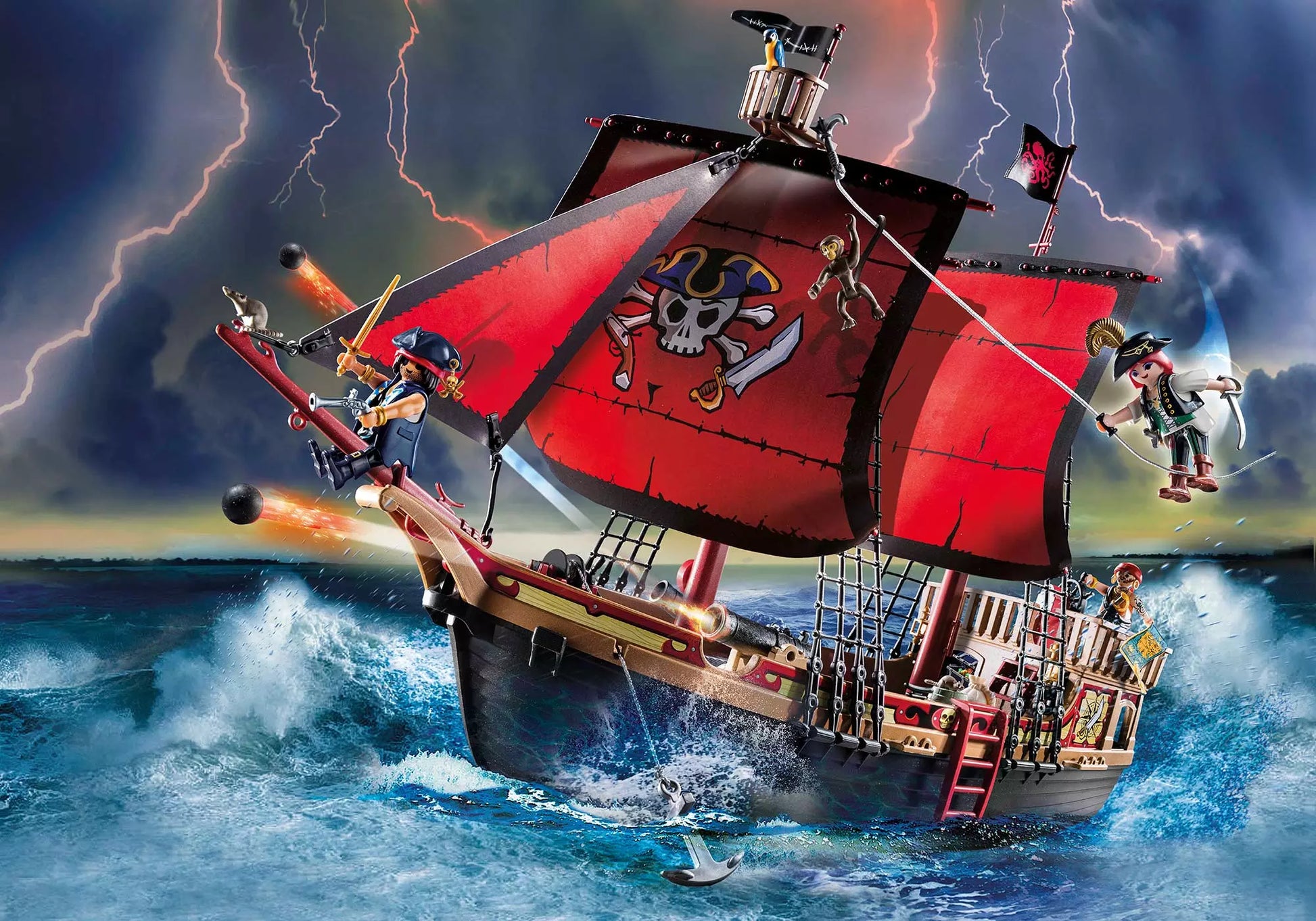 Playmobil 70411 Pirates Totenkopf-Kampfschiff - plegobil