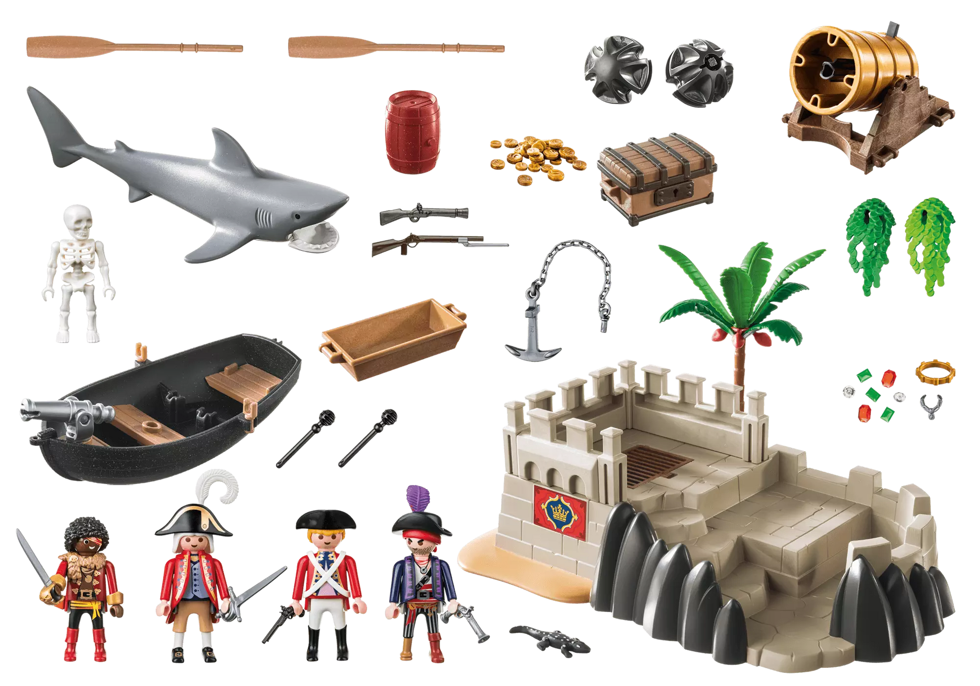 Playmobil 70413 Pirates Rotrockbastion - plegobil