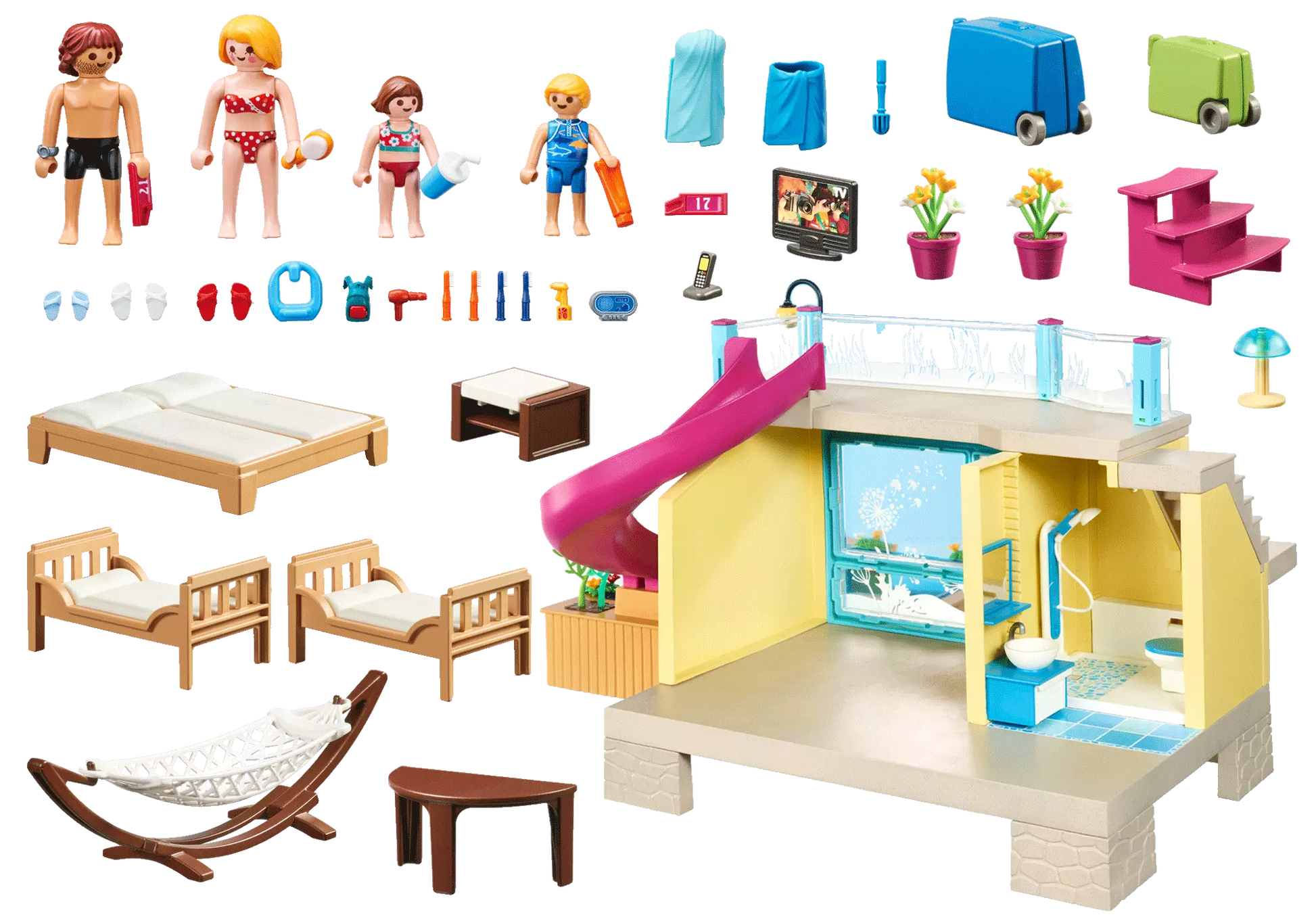Playmobil 70435 Family Fun Bungalow mit Pool - plegobil