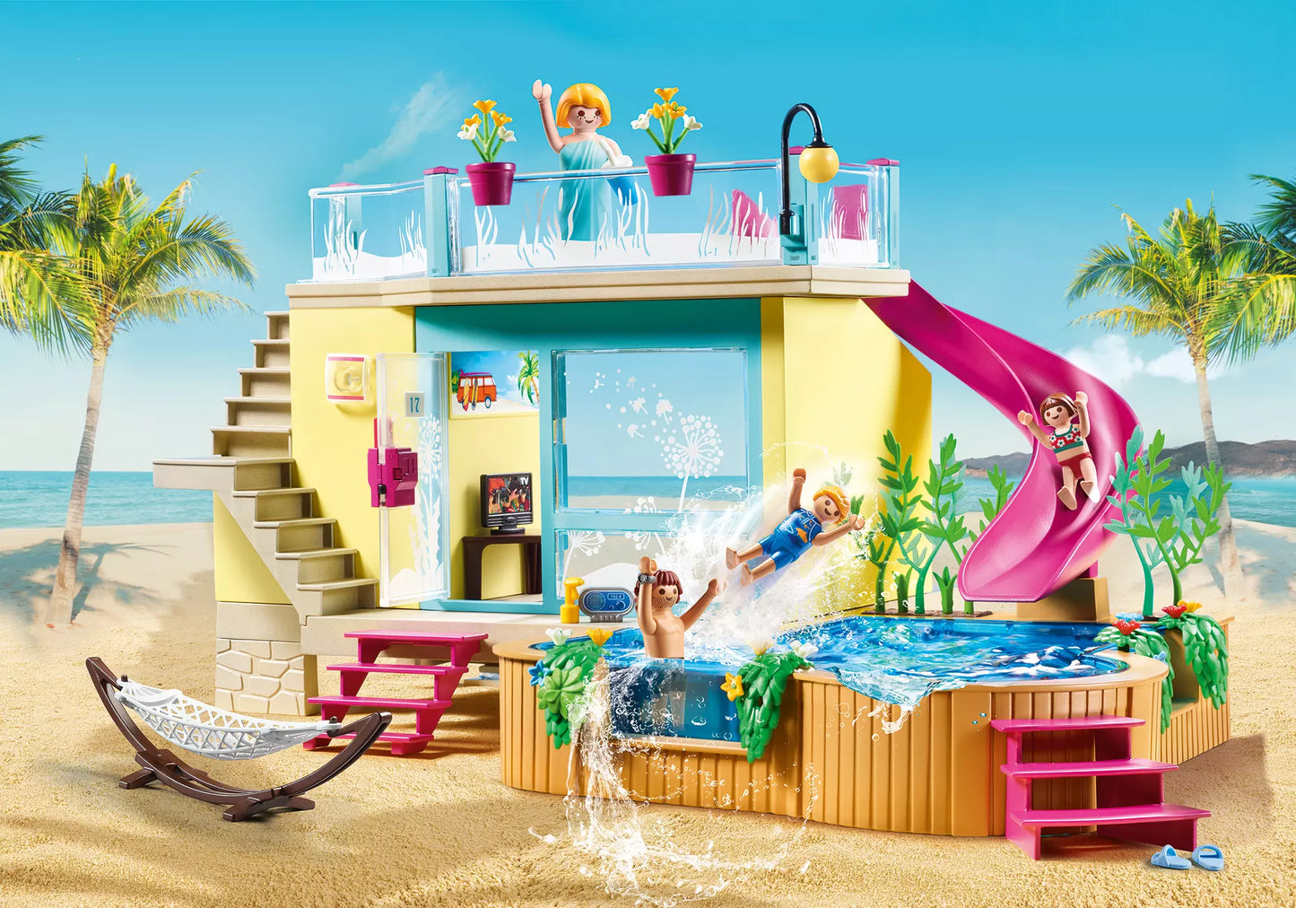 Playmobil 70435 Family Fun Bungalow mit Pool - plegobil