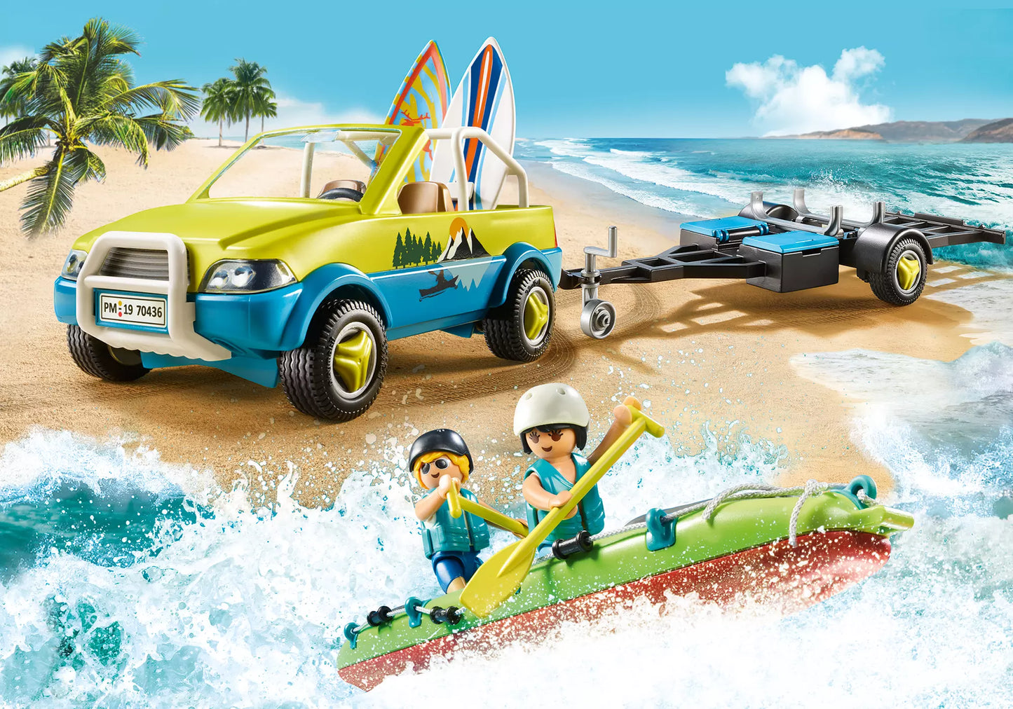 Playmobil 70436 Family Fun Strandauto mit Kanuanhänger - plegobil