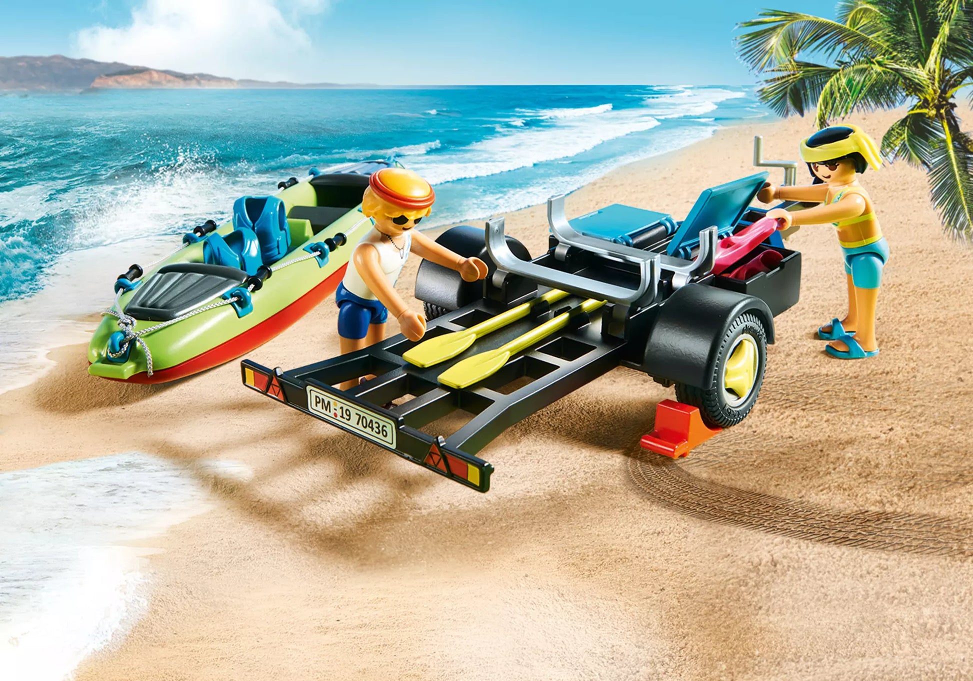 Playmobil 70436 Family Fun Strandauto mit Kanuanhänger - plegobil