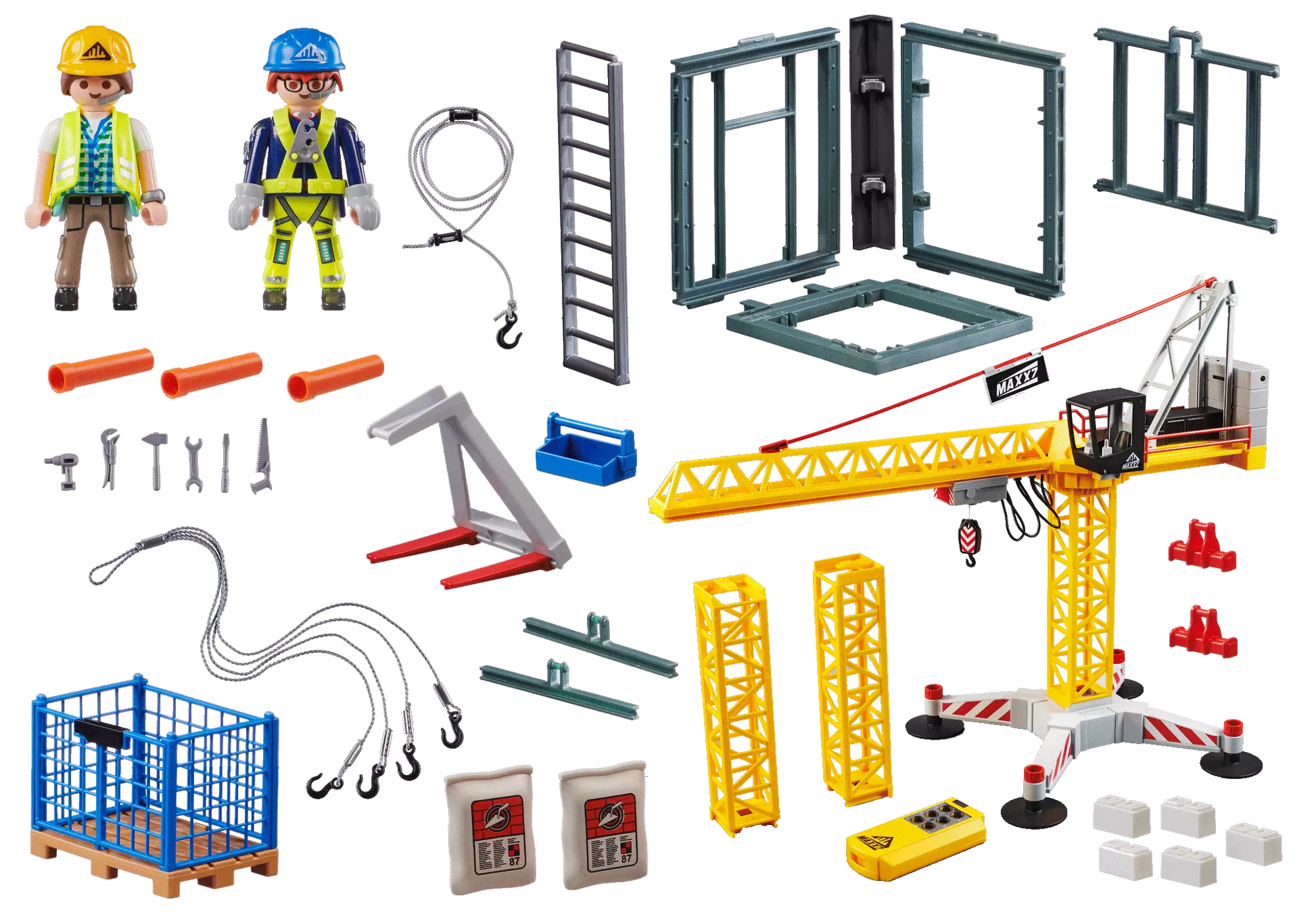 Playmobil 70441 City Action RC-Baukran mit Bauteil - plegobil