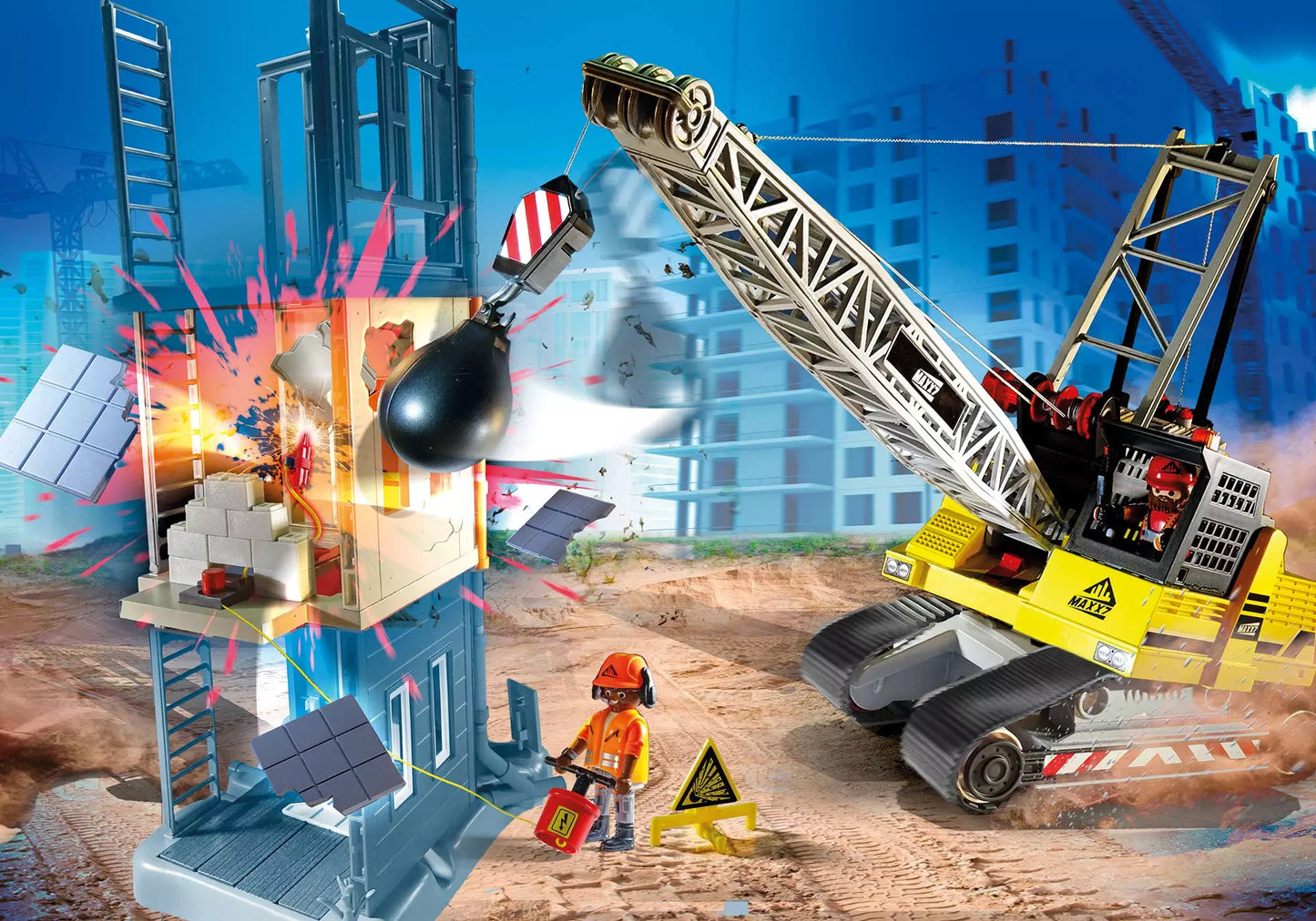 Playmobil 70442 City Action Seilbagger mit Bauteil - plegobil