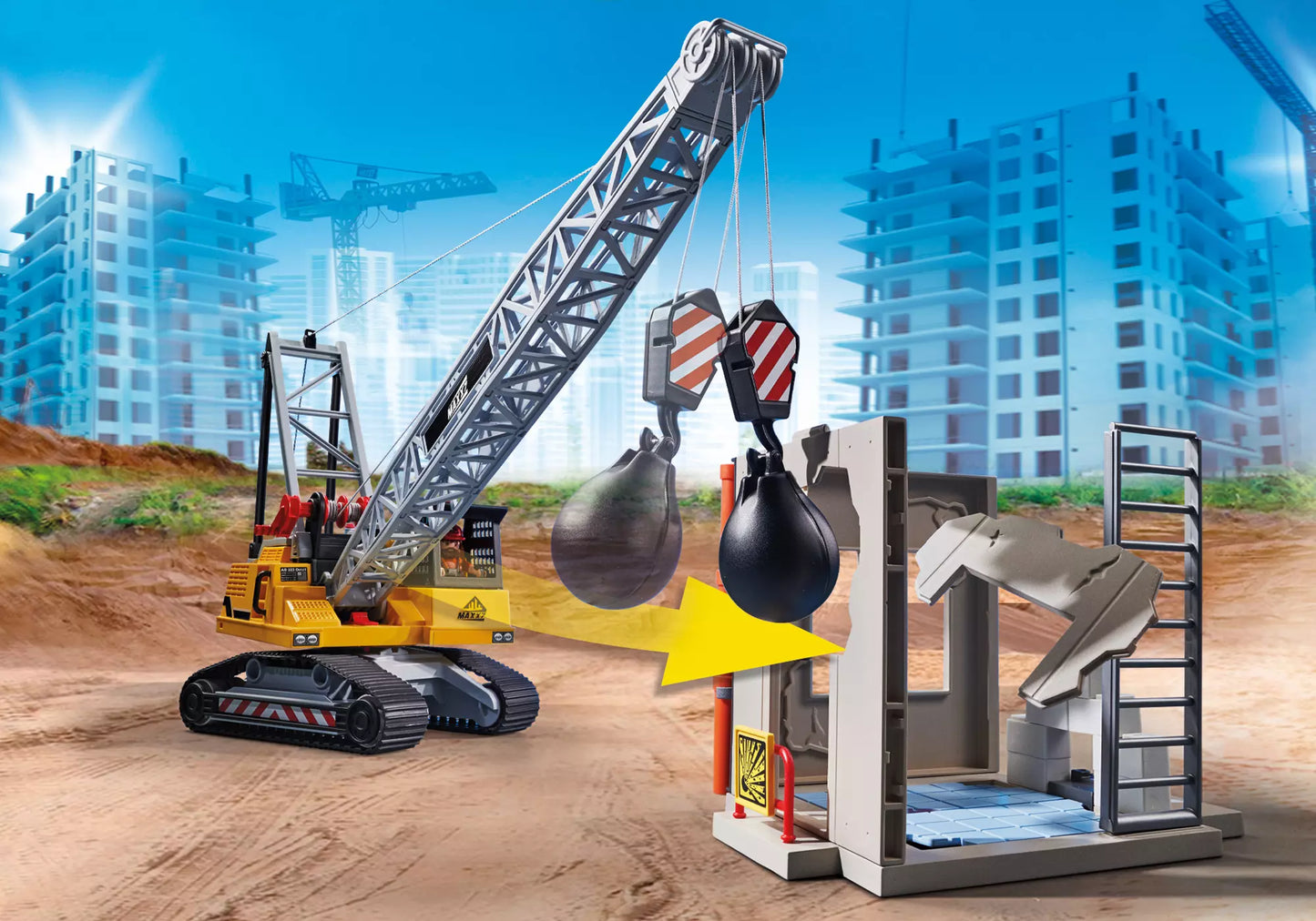 Playmobil 70442 City Action Seilbagger mit Bauteil - plegobil