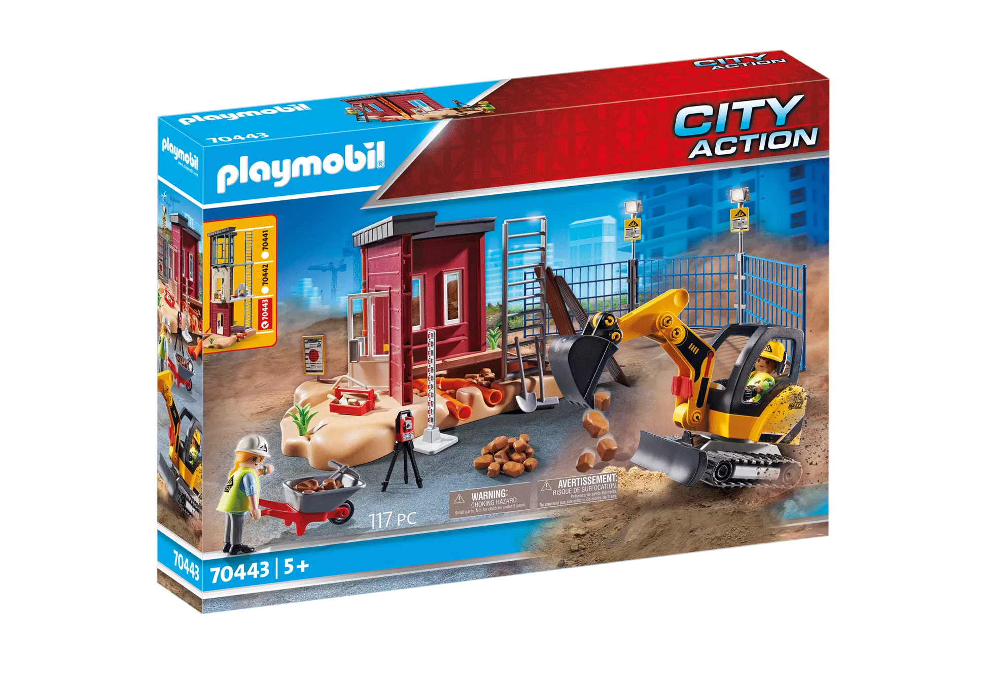 Playmobil 70443 City Action Minibagger mit Bauteil - plegobil