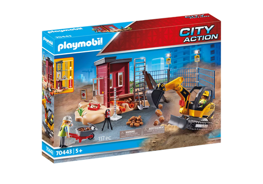 Playmobil 70443 City Action Minibagger mit Bauteil - plegobil