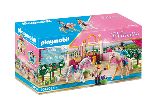 Playmobil 70450 Princess Reitunterricht im Pferdestall - plegobil