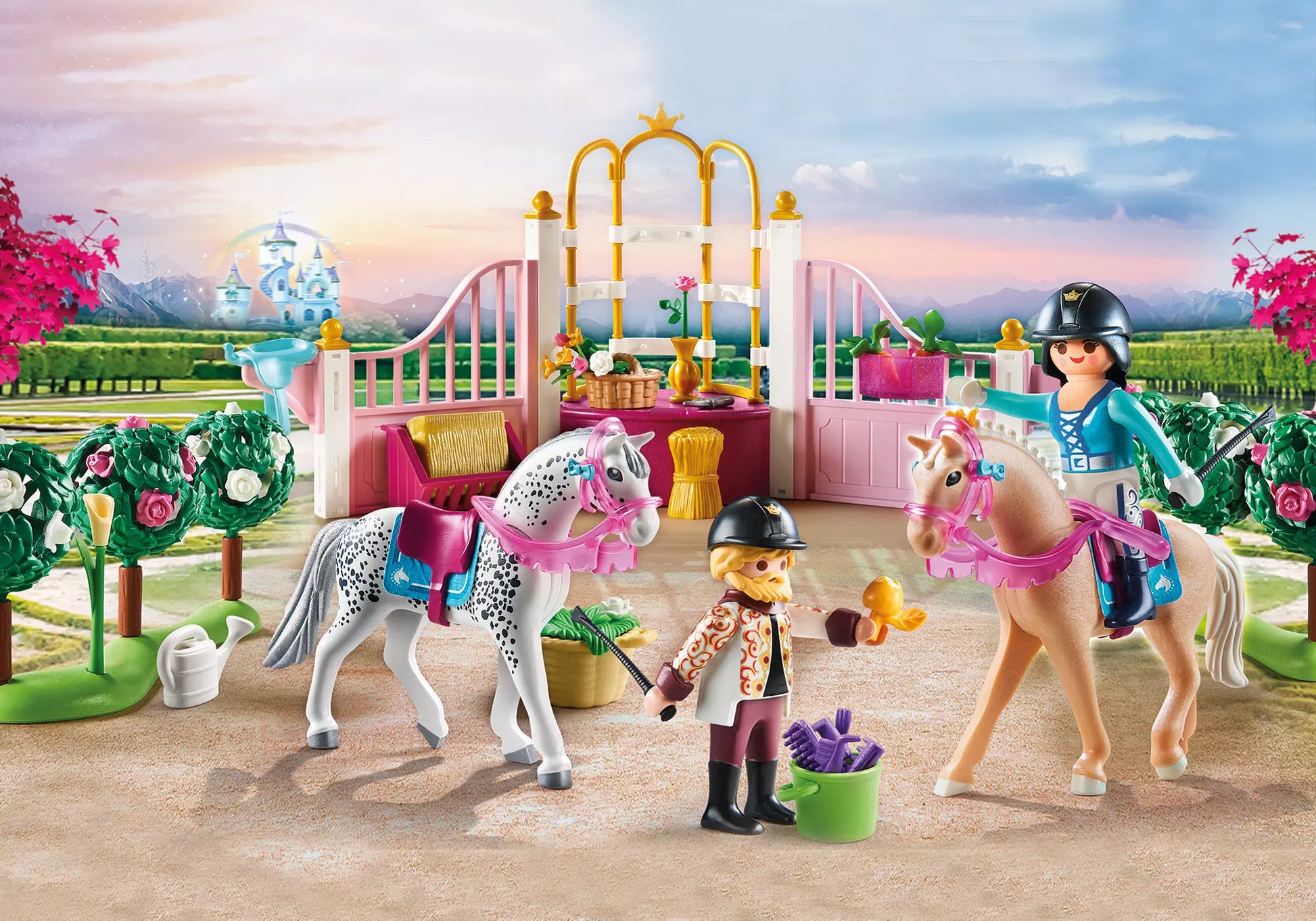 Playmobil 70450 Princess Reitunterricht im Pferdestall - plegobil
