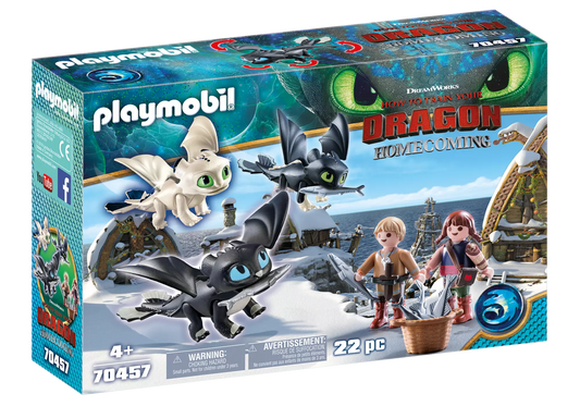Playmobil 70457 Dragon Homecoming Wikingerkinder mit Babydrachen - plegobil