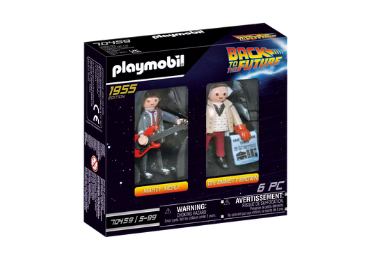 Playmobil 70459 Back to the Future Marty McFly und Dr. E. Brown 1955 - plegobil