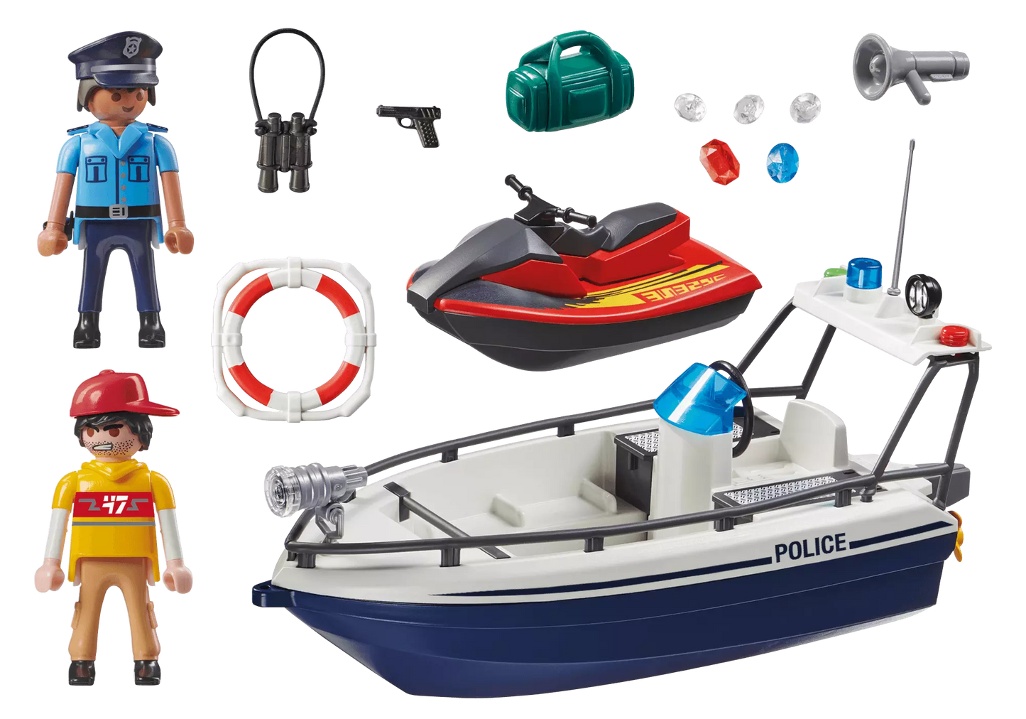 Playmobil 70463 Police Action Jewel Heist Getaway - plegobil