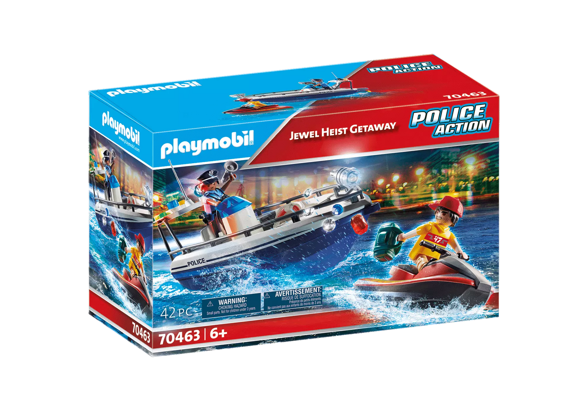 Playmobil 70463 Police Action Jewel Heist Getaway - plegobil