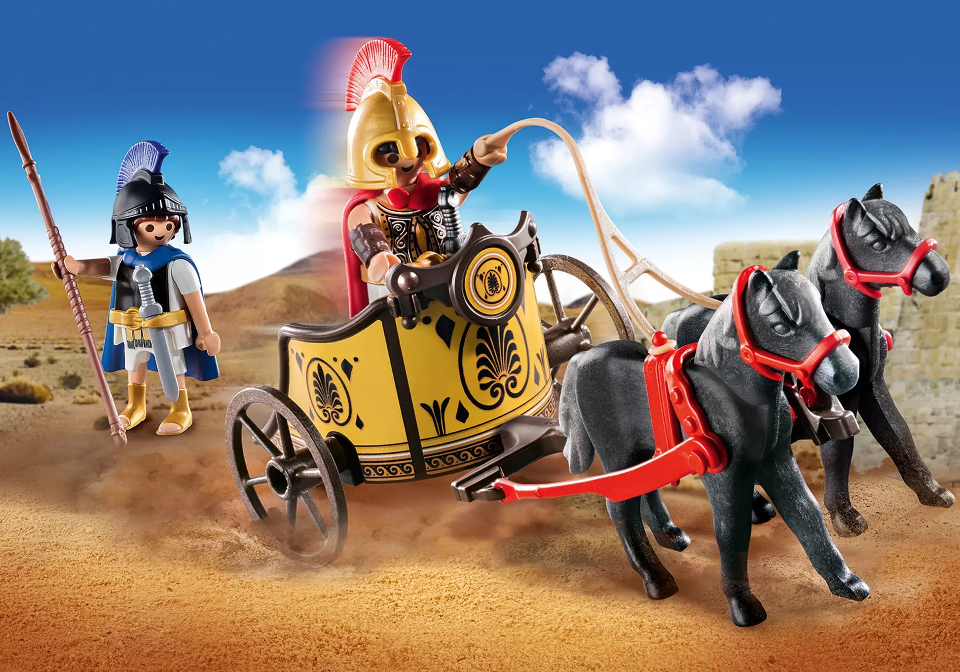 Playmobil 70469 History Achilles im Streitwagen mit Patroklos - plegobil