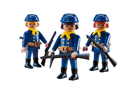 Playmobil 7047 Western 3 Soldaten der Nordstaaten (Folienverpackung) - plegobil