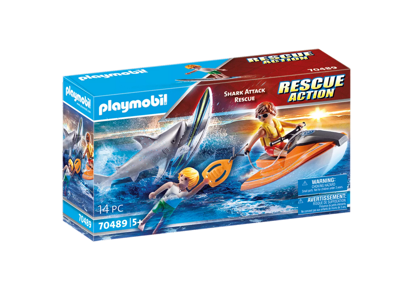 Playmobil 70489 Rescue Action Shark Attack Rescue - plegobil