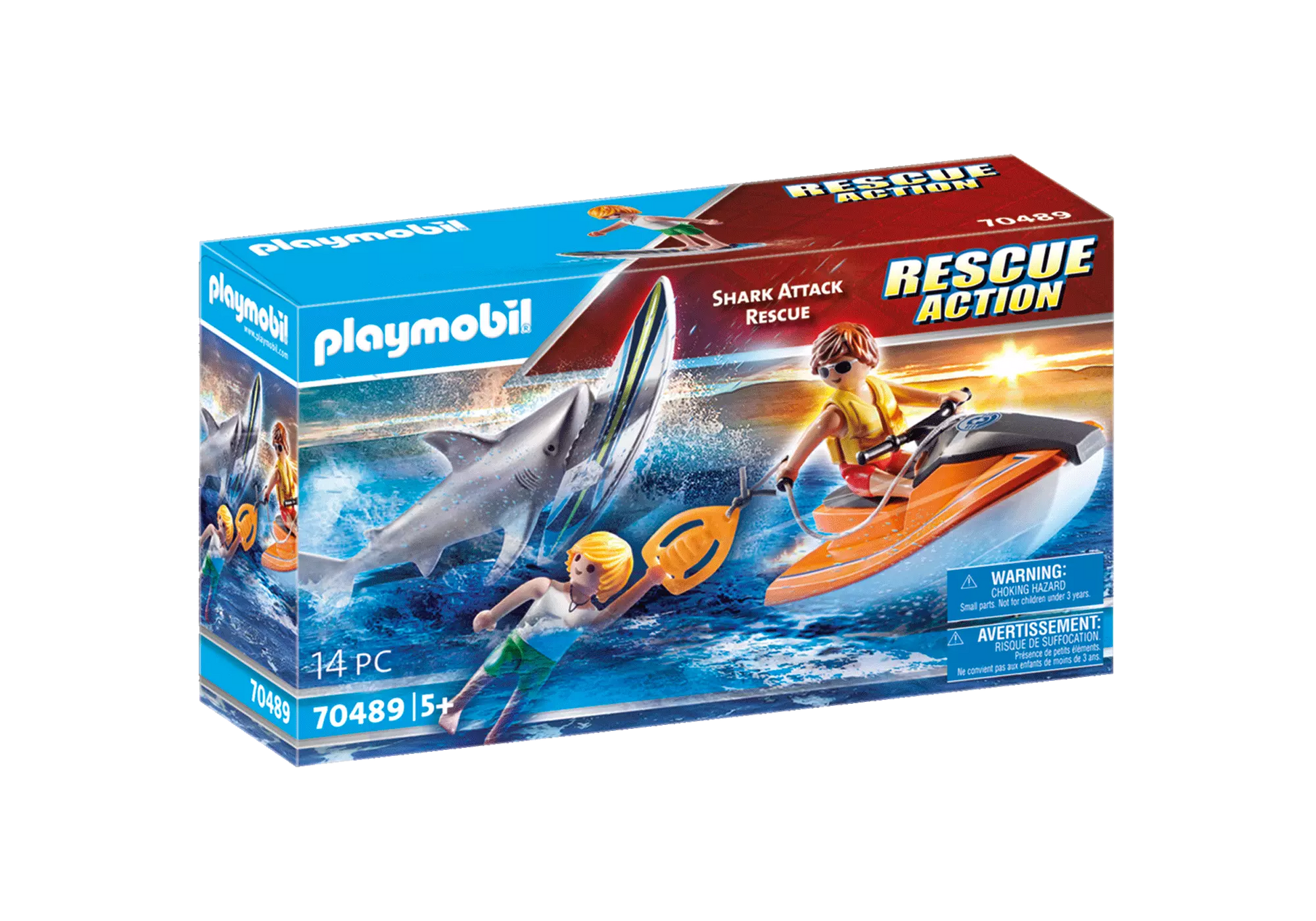 Playmobil 70489 Rescue Action Shark Attack Rescue - plegobil