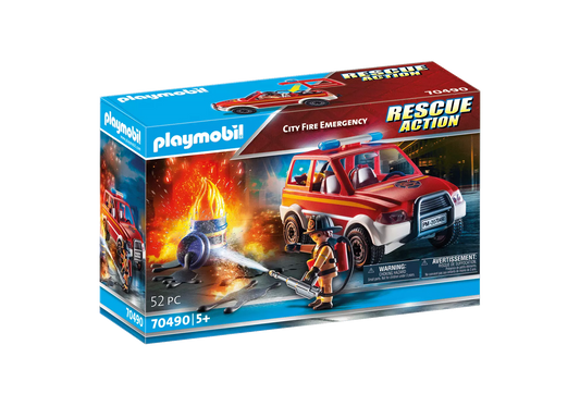 Playmobil 70490 Rescue Action Feuerwehr Einsatz - plegobil