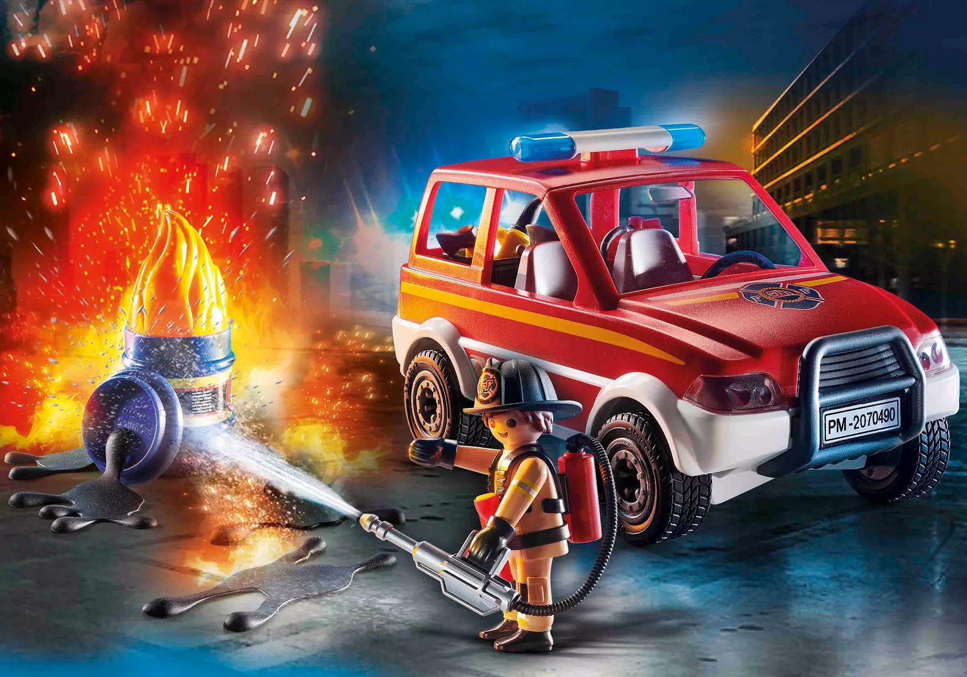 Playmobil 70490 Rescue Action Feuerwehr Einsatz - plegobil