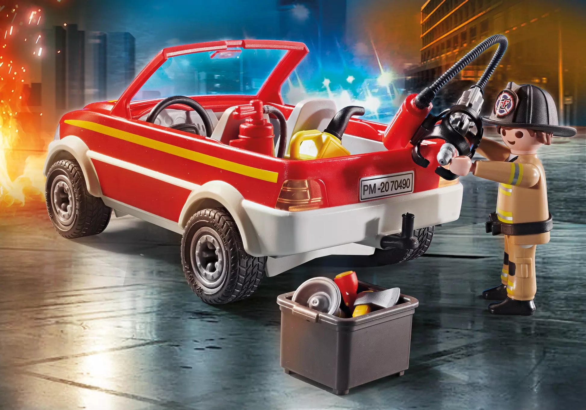 Playmobil 70490 Rescue Action Feuerwehr Einsatz - plegobil