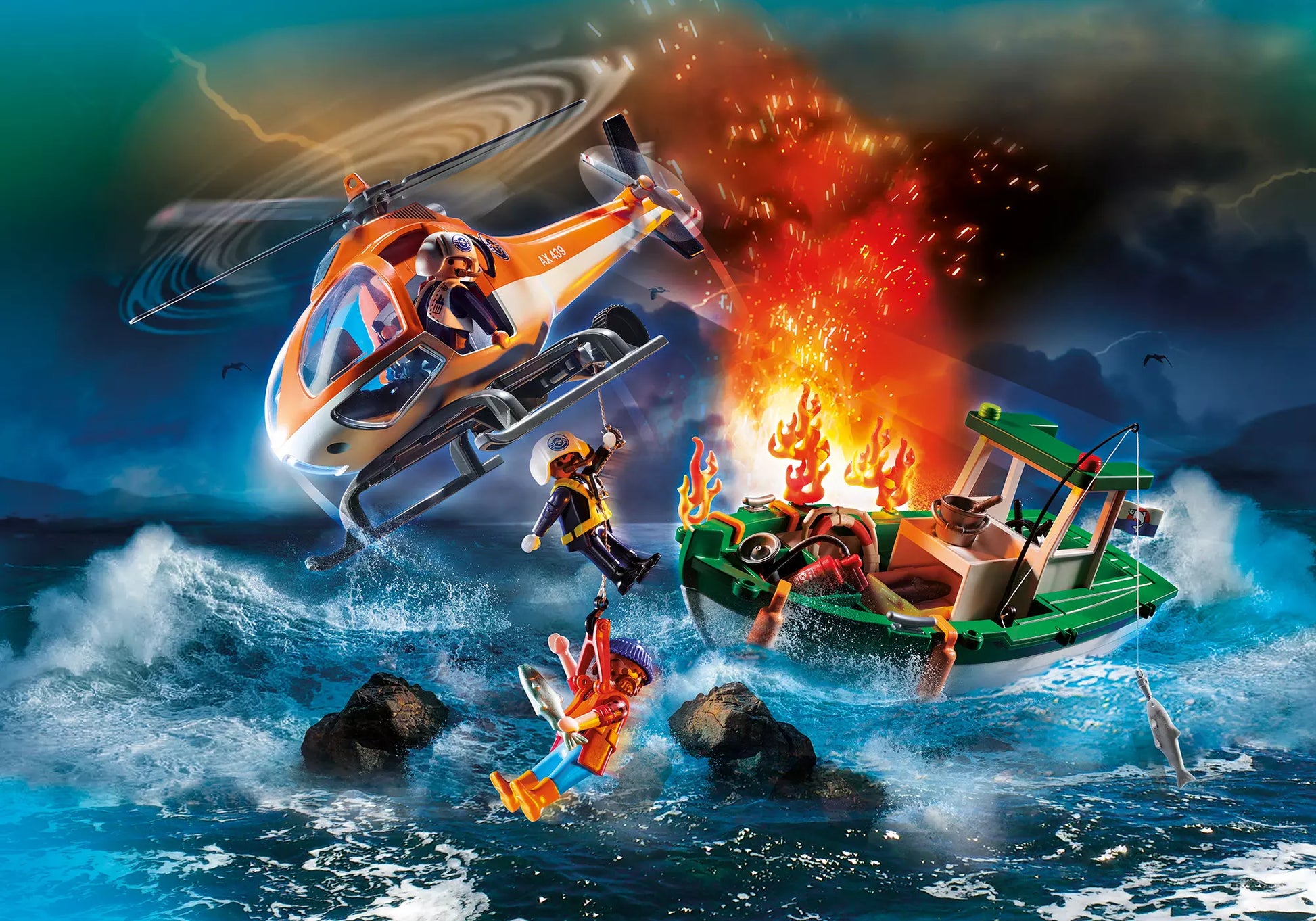 Playmobil 70491 Rescue Action Coastal Fire Mission - plegobil