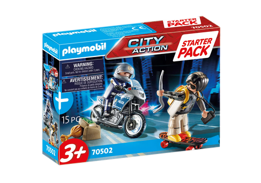 Playmobil 70502 City Action Starter Pack Starter Pack Polizei Ergänzungsset - plegobil