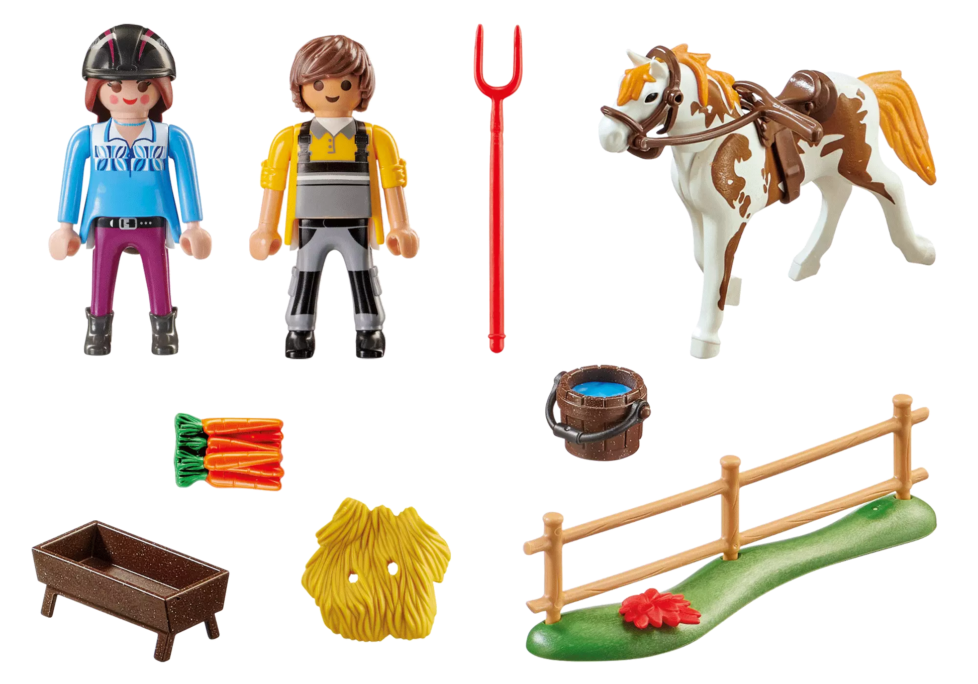 Playmobil 70505 Country Starter Pack Starter Pack Reiterhof Ergänzungsset - plegobil