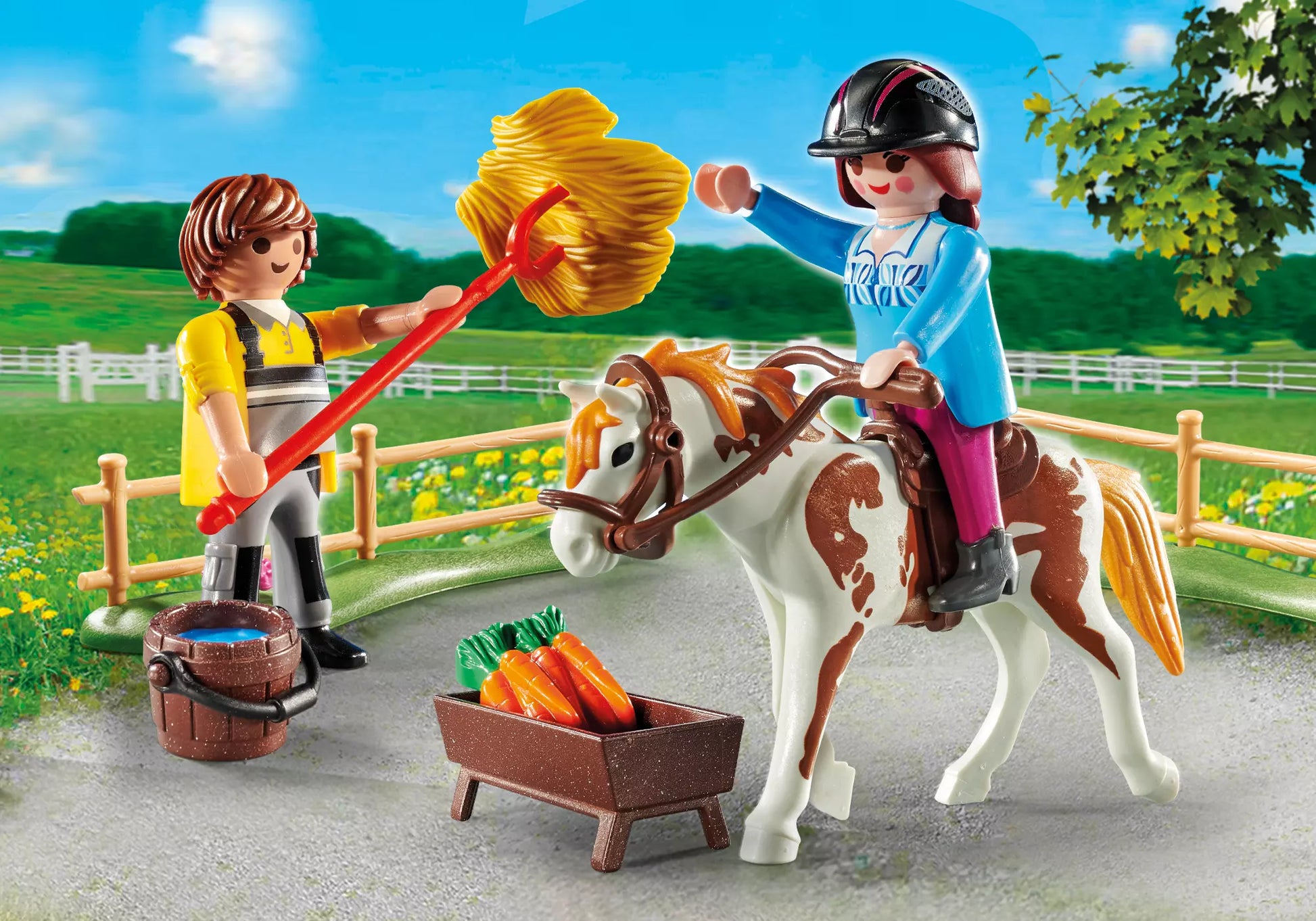 Playmobil 70505 Country Starter Pack Starter Pack Reiterhof Ergänzungsset - plegobil