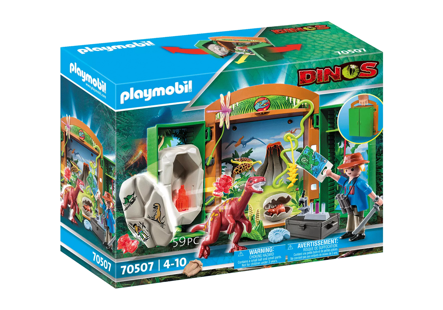 Playmobil 70507 Dinos Spielbox Dinoforscher - plegobil