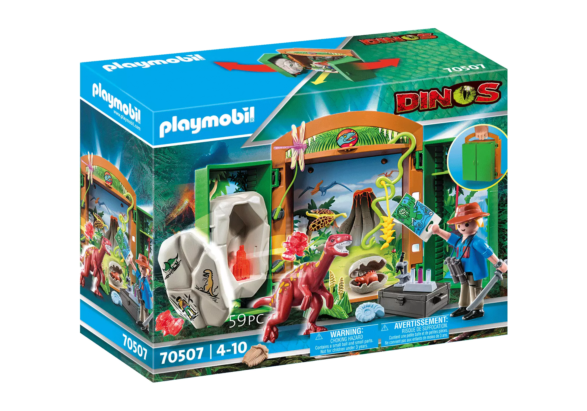 Playmobil 70507 Dinos Spielbox Dinoforscher - plegobil