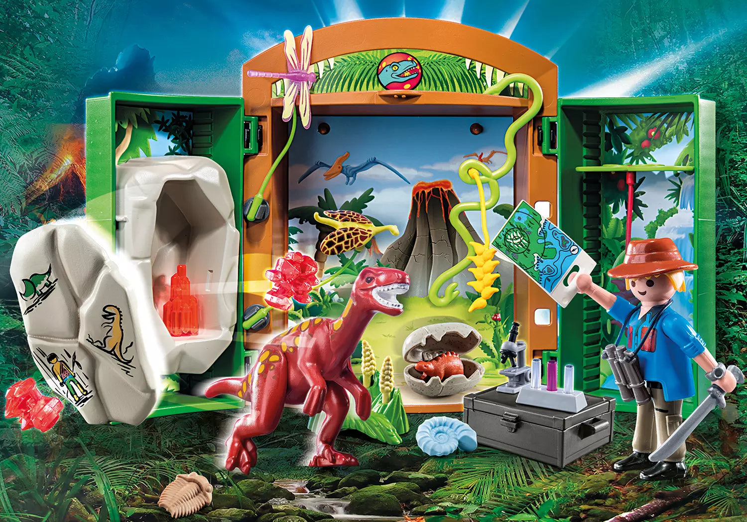 Playmobil 70507 Dinos Spielbox Dinoforscher - plegobil