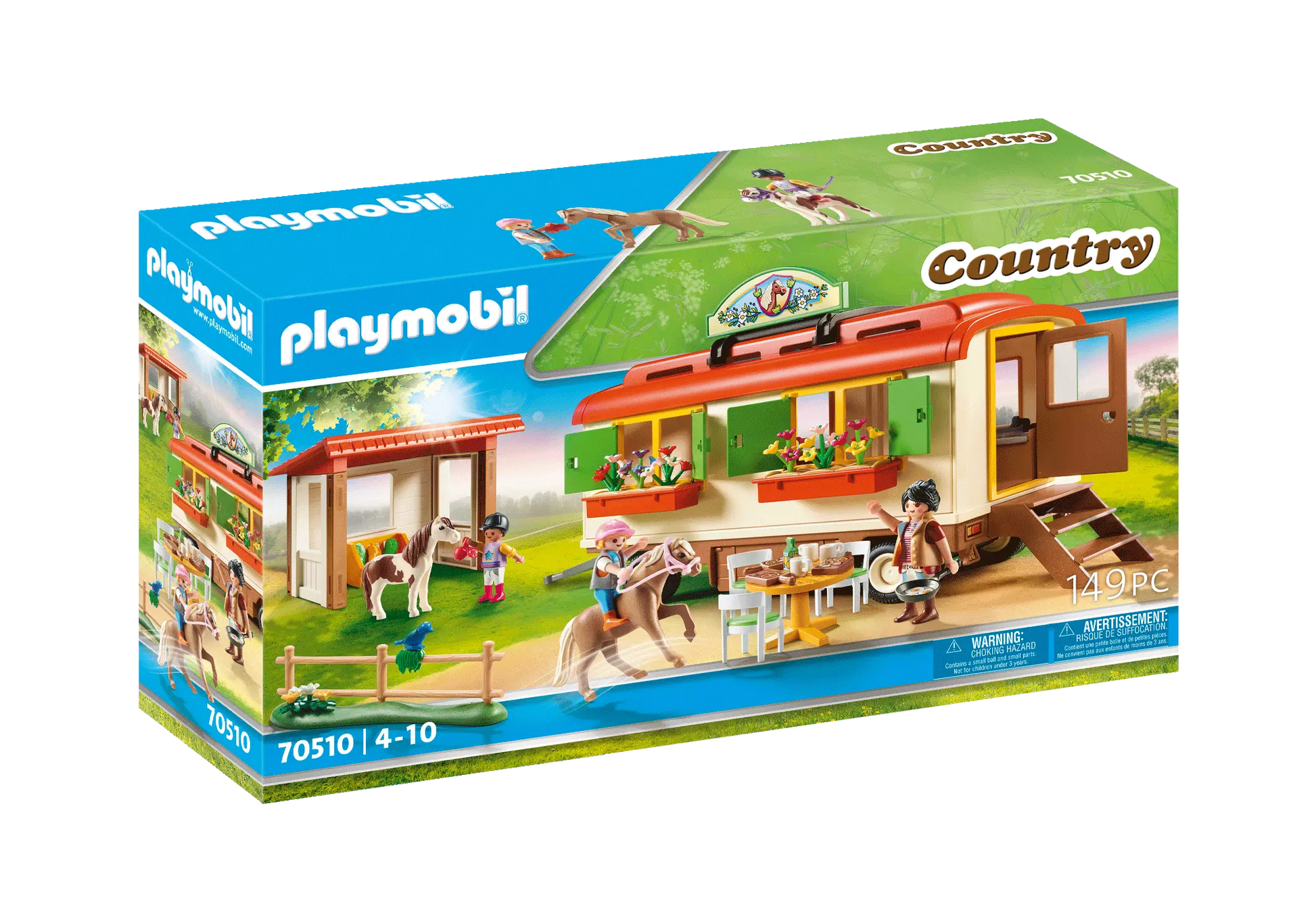 Playmobil 70510 Country Ponycamp-Übernachtungswagen - plegobil