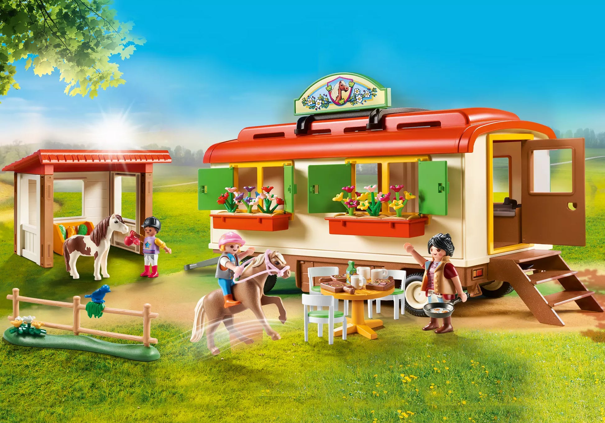 Playmobil 70510 Country Ponycamp-Übernachtungswagen - plegobil