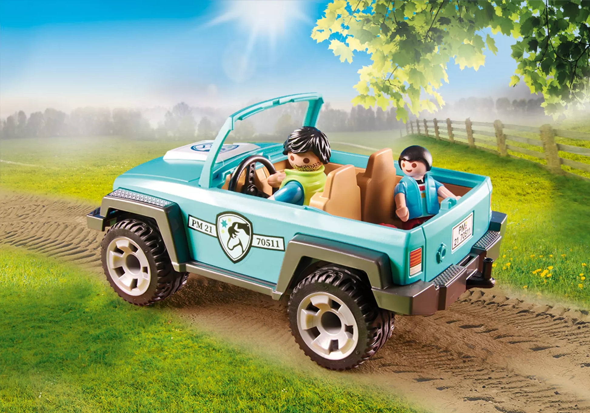 Playmobil 70511 Country PKW mit Ponyanhänger - plegobil